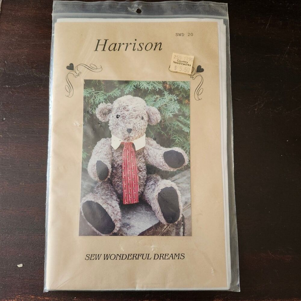 Sew Wonderful Dreams Harrison Quilt Pattern SWD 20 Teddy Bear Stuffed Animal